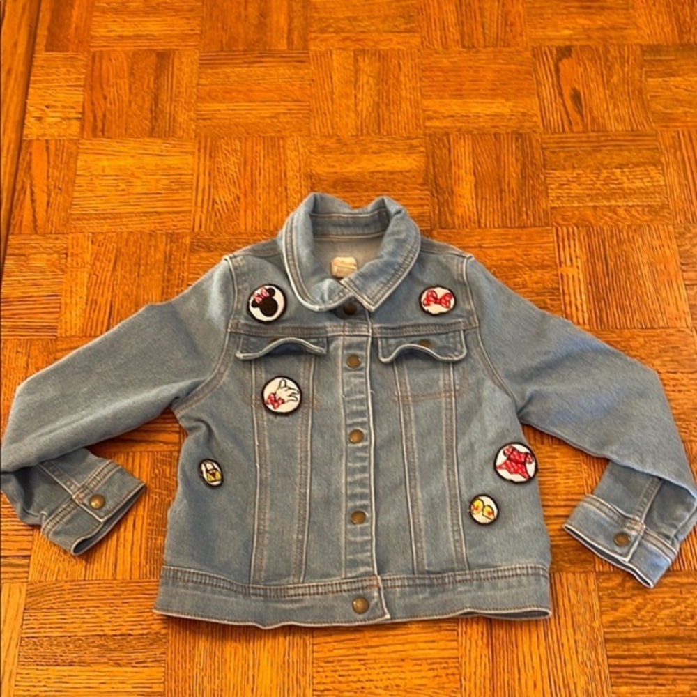 Kids Disney Blue Jean patches Jacket Classic Denim Style 5/6